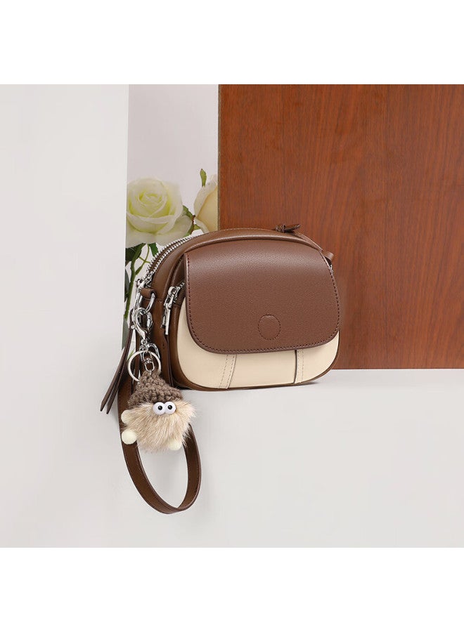Viney Leather Handbag For Women, Stylish Phone Bag, Light Luxury Crossbody Shoulder Bag, Practical Birthday And Mother's Day Gift For Mom - Image 1