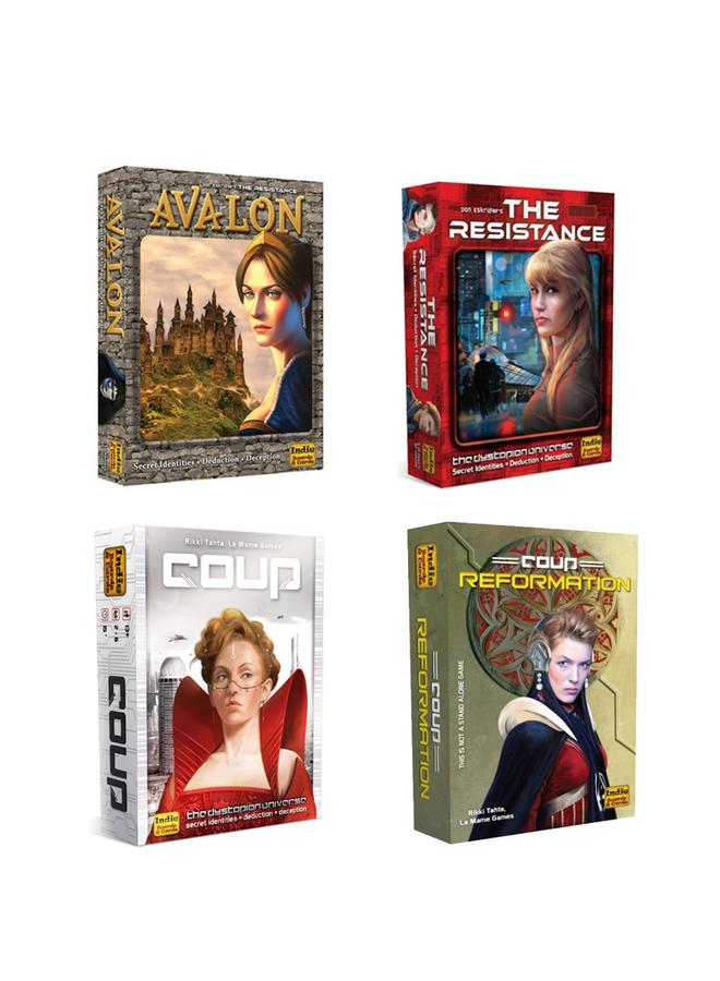 Bluejw English Version Coup Coup Card Board Game Family Leisure Gathering Men's And Women's Parent-Child Paper Card Game - Image 2