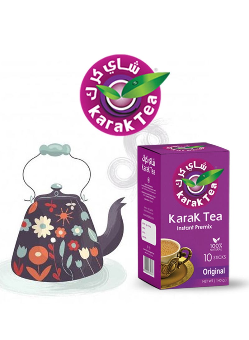 شاي كرك أصلي خلطة فورية (10 أظرف، 200 جرام) – شاي حليب إماراتي كلاسيكي ٣ في ١ - Image 3