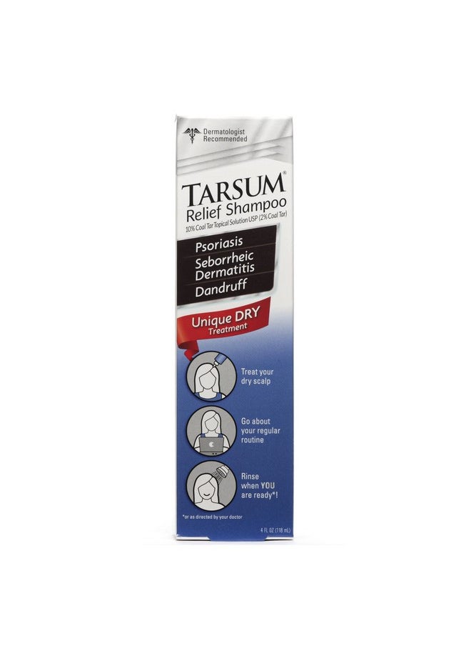 Tarsum - Extra Strength Psoriasis Shampoo Coal Tar Shampoo And Conditioner For Scalp Psoriasis Seborrheic Dermatitis Severe Dandruff & Eczema Exfoliating Relief For Flaky & Itchy Scalp (4 Oz) - Image 1
