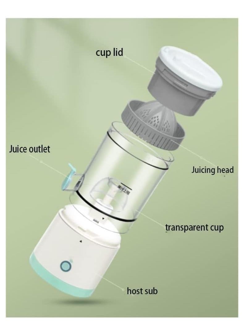 ELTRAZONE Multifunctional Electric Juicer, Portable Home Juicer, Juice Residue Separation Juicer Juicer, with Silicone Seal Ring, Even Size Holes - Image 5