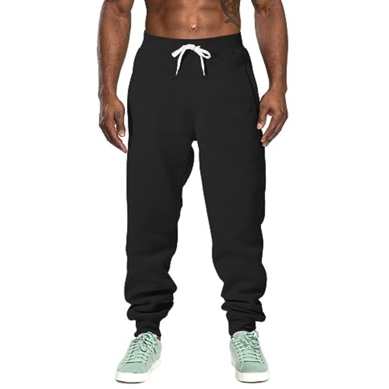 Southpole men's cargo pocket jogger pants for casual wear, cotton-blend fabric, black, with functional pockets and relaxed fit - Image 2