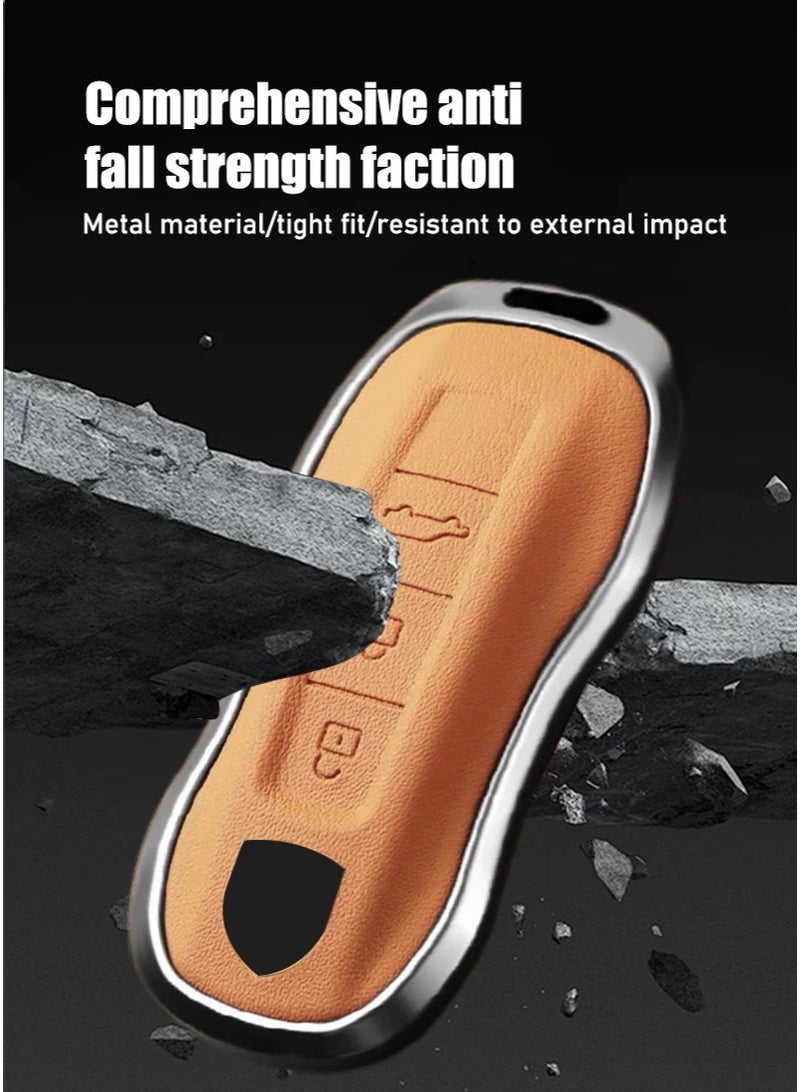 Protector Car key bag, suitable for Porsche car key protector, perfectly wraps car keys, high-end, wear-resistant and fashionable. - Image 3