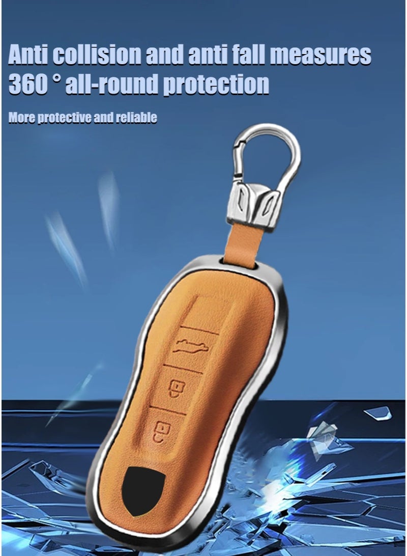 Protector Car key bag, suitable for Porsche car key protector, perfectly wraps car keys, high-end, wear-resistant and fashionable. - Image 4