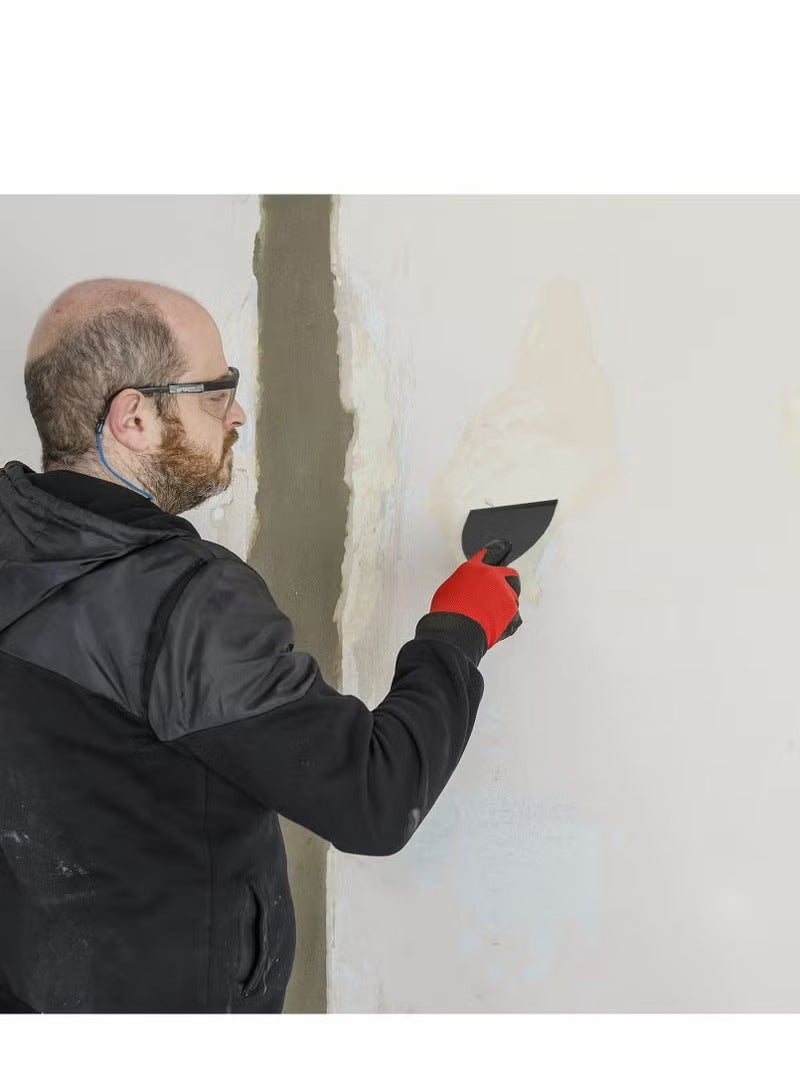 6 Pcs Plastic Putty Knife Set, Paint Scrapers Tools, Putty Filler Spatula Scraper for Spackling, Patching, Decals, Wallpaper, Remover Sticker, Car Painting Spatula Knife Scrapers - Black - Image 4