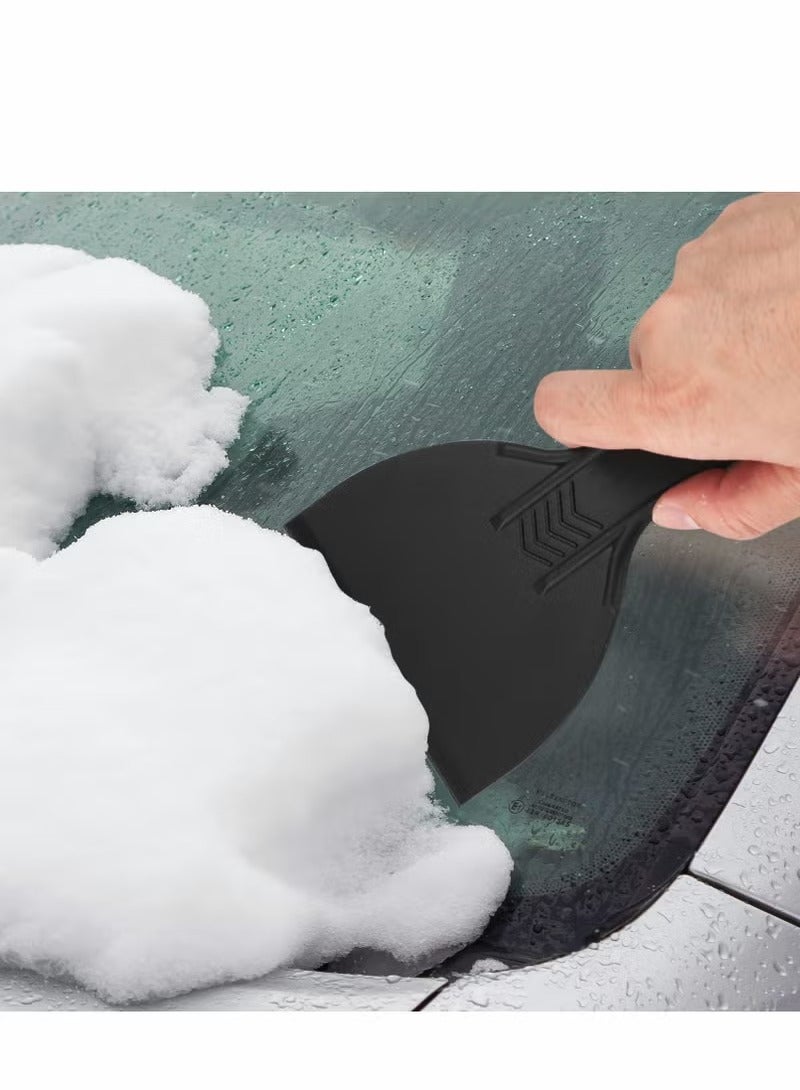 6 Pcs Plastic Putty Knife Set, Paint Scrapers Tools, Putty Filler Spatula Scraper for Spackling, Patching, Decals, Wallpaper, Remover Sticker, Car Painting Spatula Knife Scrapers - Black - Image 5