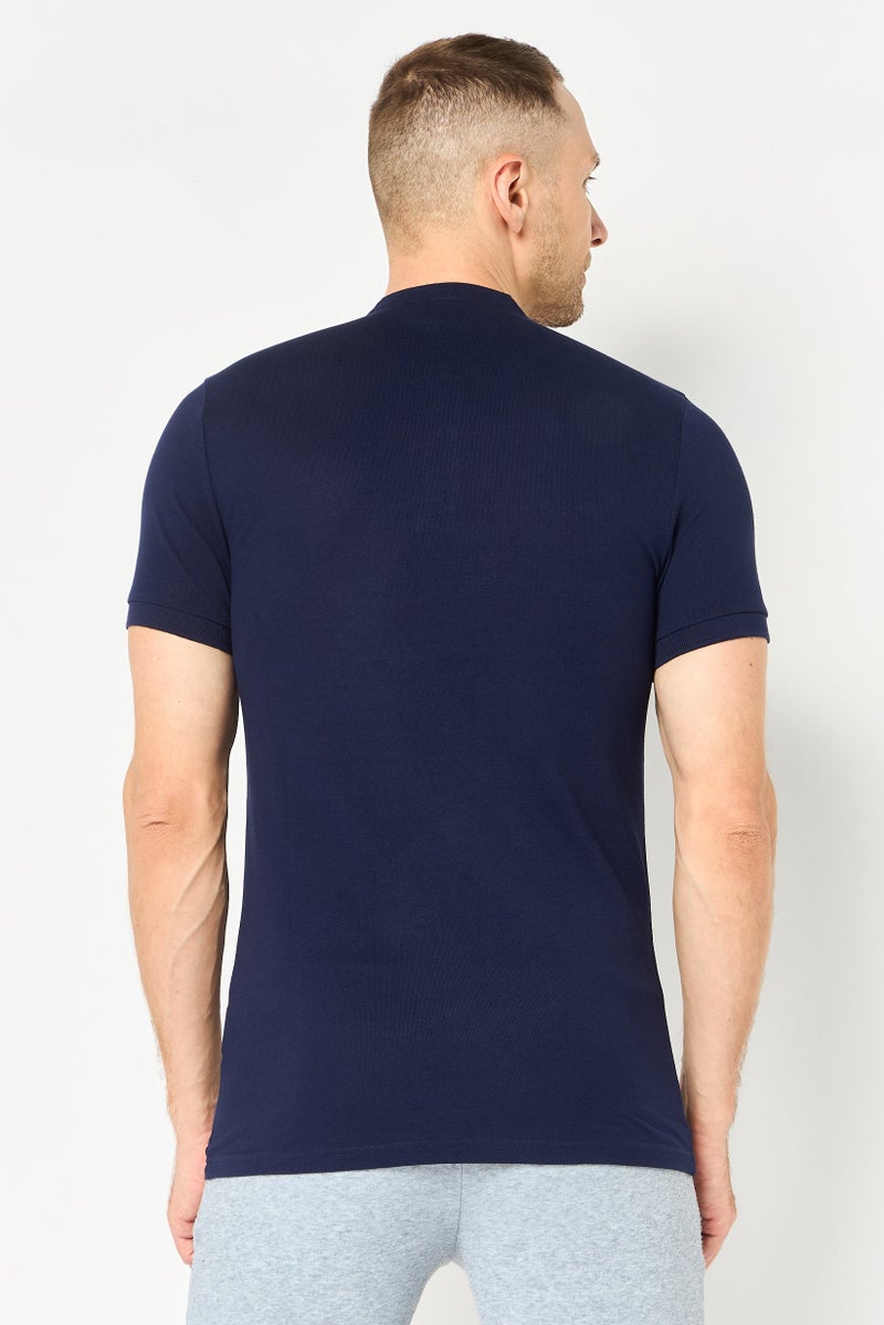 PUMA Men Slim Fit Short Sleeve Outdoor Polo Shirt, Navy Blue - Image 2