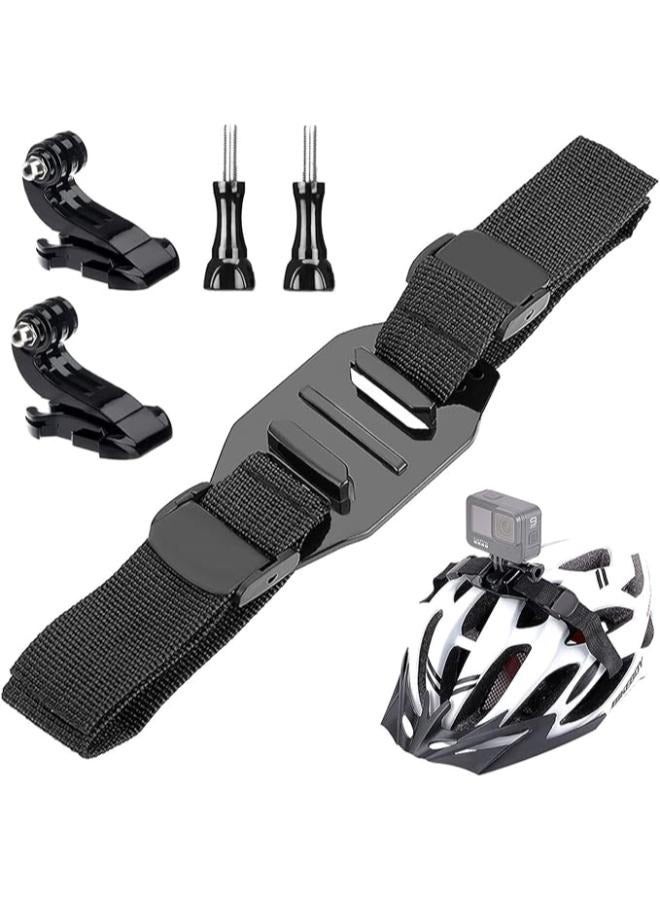 Helmet Strap Mount Adjustable Bike Helmet Strap Head Belt Holder Compatible with Insta360 One X3/X2/X R/Gopro Hero Series/DJI OSMO Action Camera