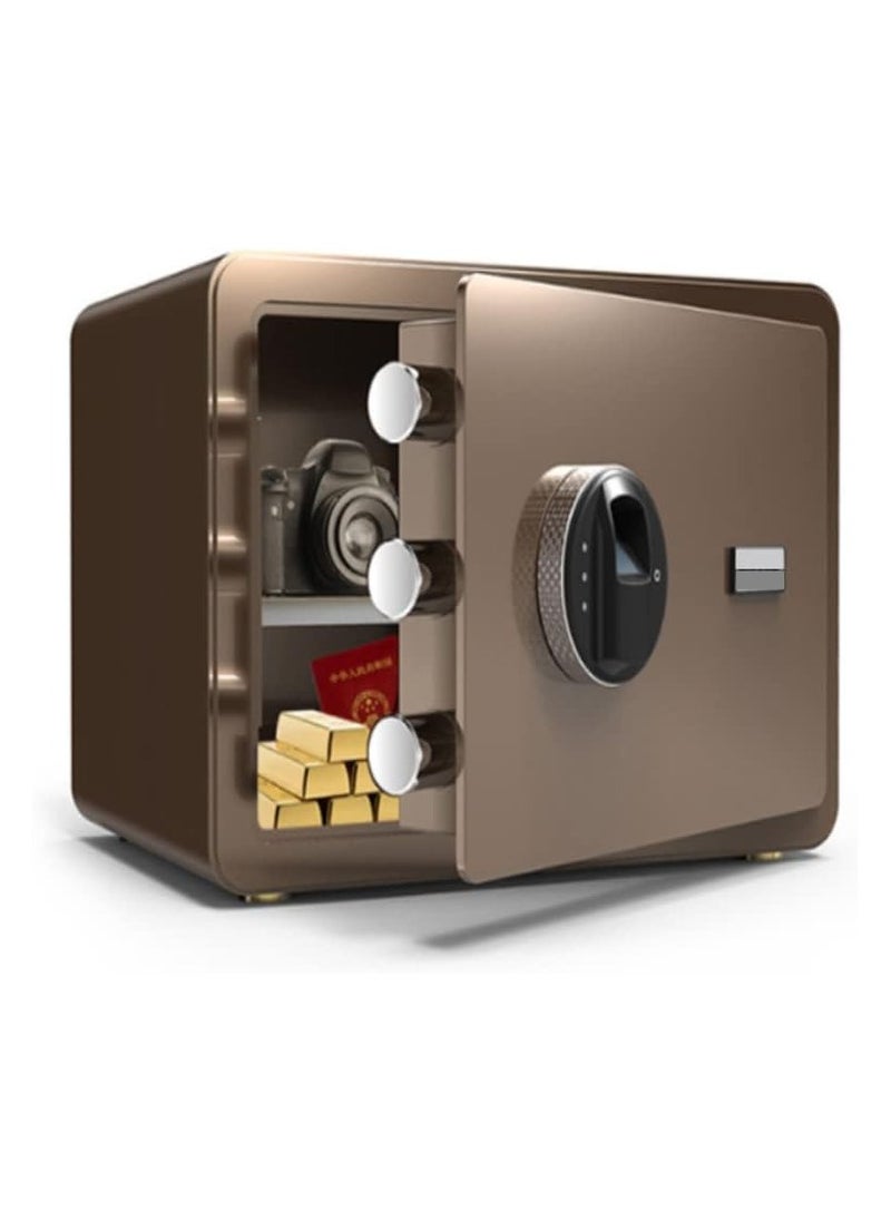 Cool Baby Style Safe with Biometric Fingerprint Lock  A4 File Size Safe For Home Office Store (25*35*25CM)  - Image 1