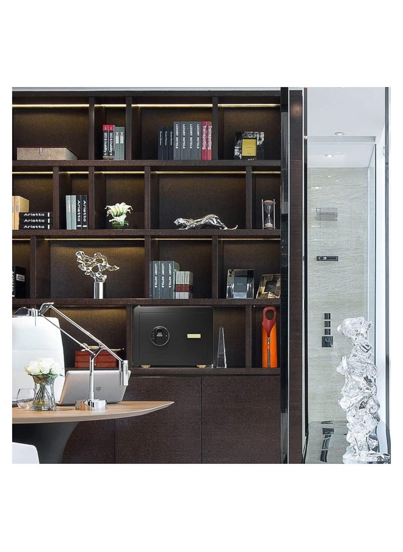 Cool Baby Style Safe with Biometric Fingerprint Lock  A4 File Size Safe For Home Office Store (25*35*25CM)  - Image 5