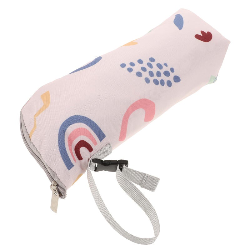Insulated Breastmilk Storage Bag with Thermal Aluminum Lining Large Capacity Geometric Pattern for Travel - Image 2