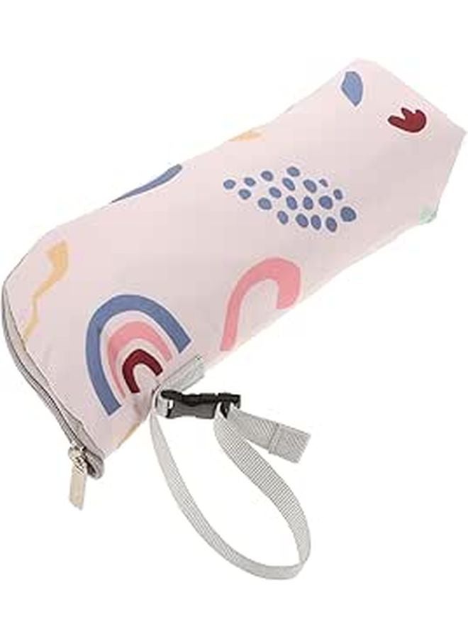Insulated Breastmilk Storage Bag with Thermal Aluminum Lining Large Capacity Geometric Pattern for Travel - Image 1
