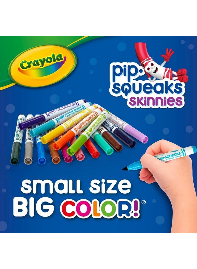 Crayola Pip-Squeaks Skinnies Washable Markers (64ct), Mini Markers for Kids, Coloring Markers, Craft Supplies, Kids Holiday Gift, 3+ - Image 5