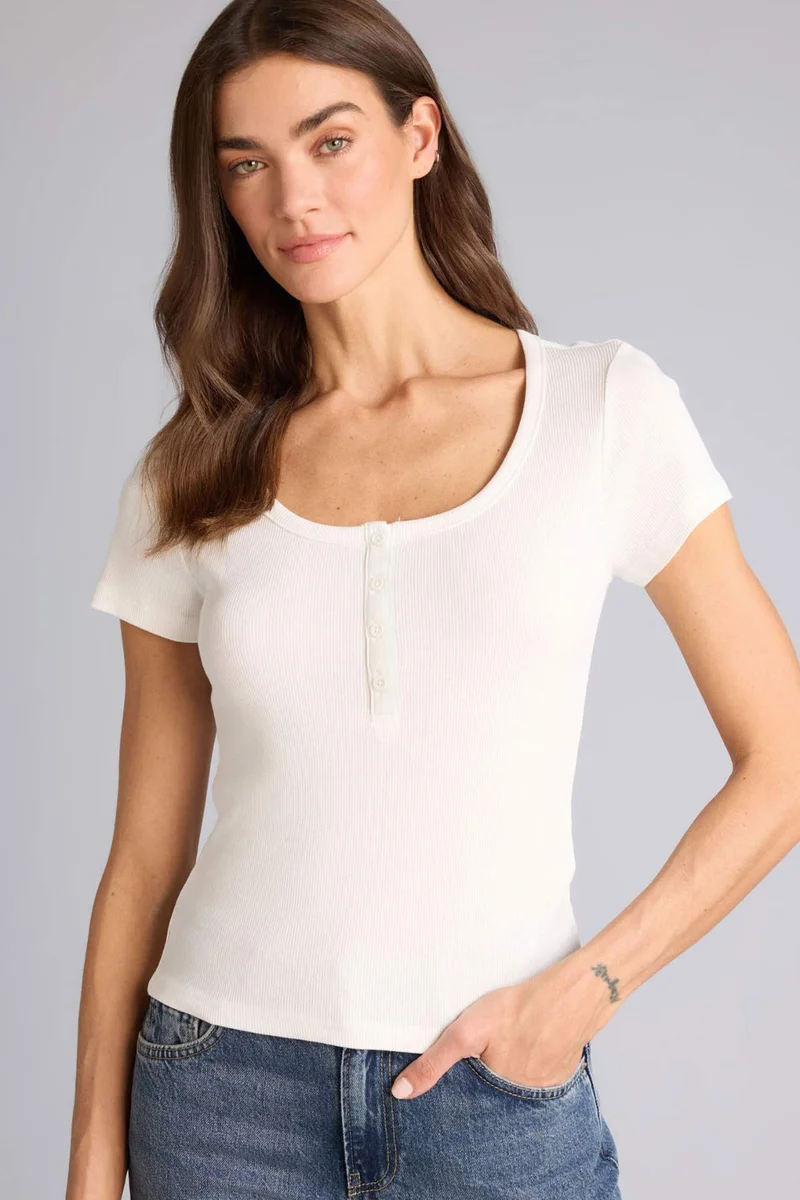 DeFacto Regular Fit Basic Camisole Short Sleeve T-Shirt