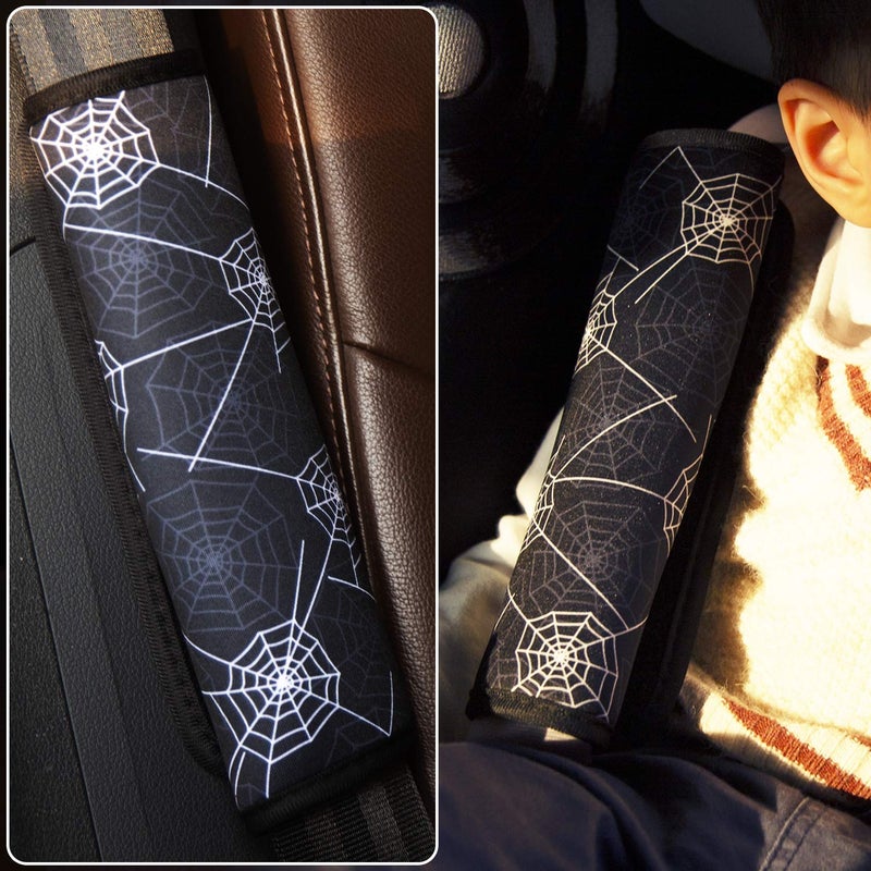 SLEILIN Spider Seat Belt Cover For Kids  Seat Belt Pad For Boys  Car Seat Straps Shoulder Pads For Kids  Kid'S Seat Belt Cushion  Shoulder Strap Pad  1 Piece(Black) - Image 5