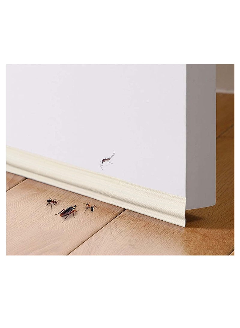 KASTWAVE 2 Pieces Draft Stopper Sweep Window Seal Strip Self-Adhesive Soundproof Seal Strip Cuttable - Image 3