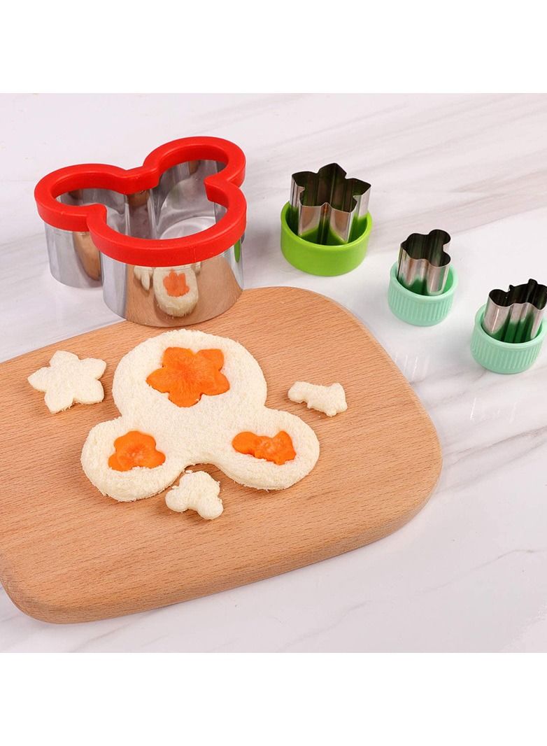 12-Piece Stainless Steel Sandwiches Cutter Set Multicolour - Image 2