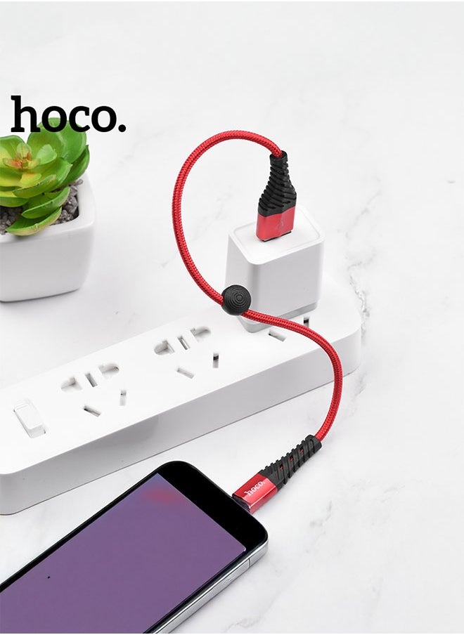 hoco. X38 Cool Charging data cable for Micro(L=0.25M)  - Image 4