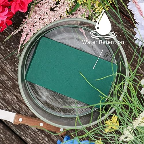FLOFARE Pack of 6 Floral Foam Blocks Each (6"L x 3.38"W x 1.85"H) Green Wet & Dry Flower Foam for Fresh & Artificial Flower Arrangement, Plant Foam, Florist Supplies for DIYs, Arts, Crafts & Weddings - Image 5
