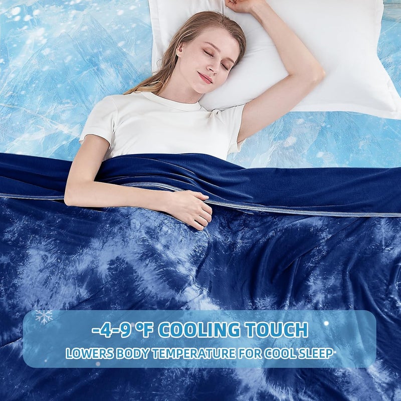 inhand Cooling Blanket King Size (60"x90"), Cooling Blankets for Hot Sleepers, Absorbs Heat to Keep Adults Cool for Summer Nights Sweats, Thin Cold Lightweight Blanket for Couch Bed, All Season Use - Image 2