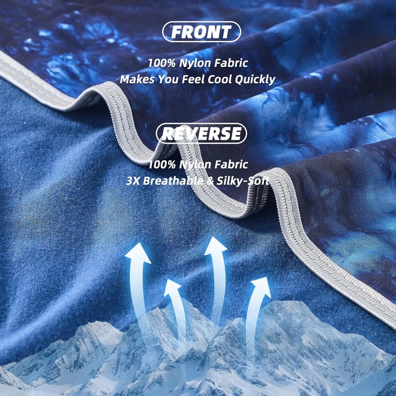 inhand Cooling Blanket King Size (60"x90"), Cooling Blankets for Hot Sleepers, Absorbs Heat to Keep Adults Cool for Summer Nights Sweats, Thin Cold Lightweight Blanket for Couch Bed, All Season Use - Image 4