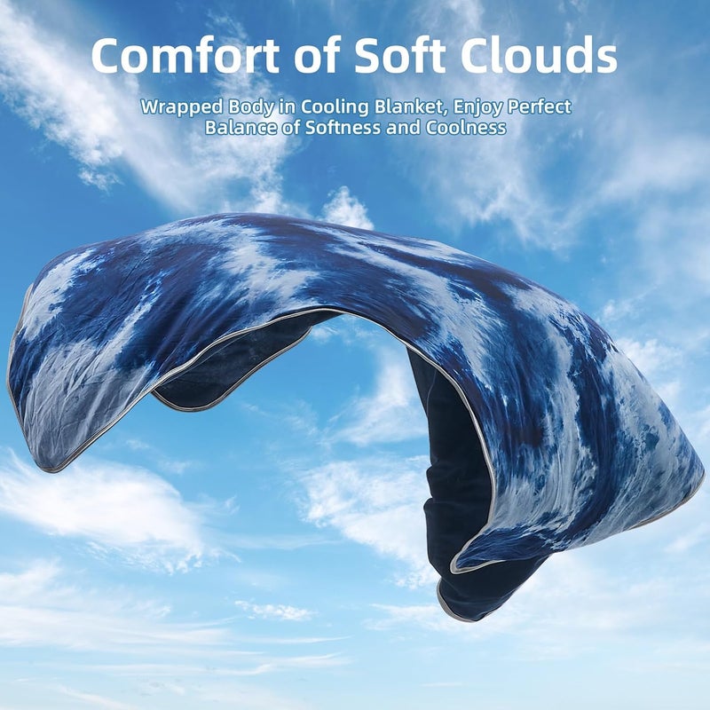 inhand Cooling Blanket King Size (60"x90"), Cooling Blankets for Hot Sleepers, Absorbs Heat to Keep Adults Cool for Summer Nights Sweats, Thin Cold Lightweight Blanket for Couch Bed, All Season Use - Image 5
