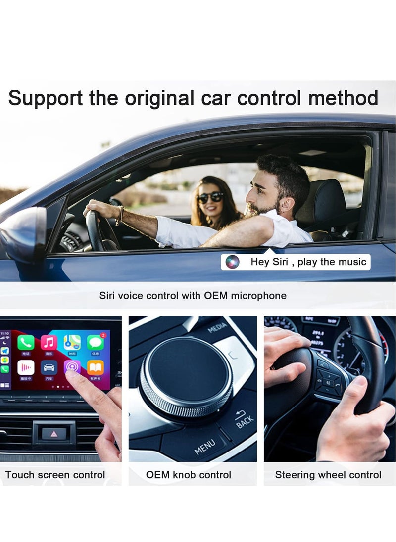 SYOSI - Wireless CarPlay Adapter for iPhone Wireless Carplay Dongle Converts Factory Cars Wired Carplay to Wireless Carplay Bluetooth Adapter 5Ghz WiFi Auto-Connect Online Update Support iOS 13+ - Image 1