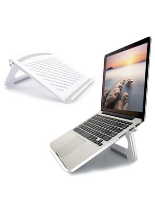Laptop Stand for Desk, Stable Foldable Adjustable Multi-Angle Computer Desktop Holder Ventilated Lapdesks Riser, Ergonomic and Compatible with Laptops and Tablets - Within 17' (White) - pzsku/Z79B01434AD06ACD4DB41Z/45/_/1736506417/09af86ee-e7d1-4ff0-b0d3-385e2b41335a