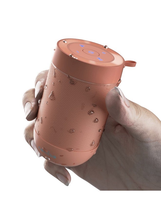 comiso Portable Bluetooth Speaker Waterproof Small Wireless Shower Speaker Ipx5 360 Hd Loud Sound Stereo Pairing 12H Playtime Mini Pocket Size Built In Mic Support Tf Card For Travel Outdoors - Image 2