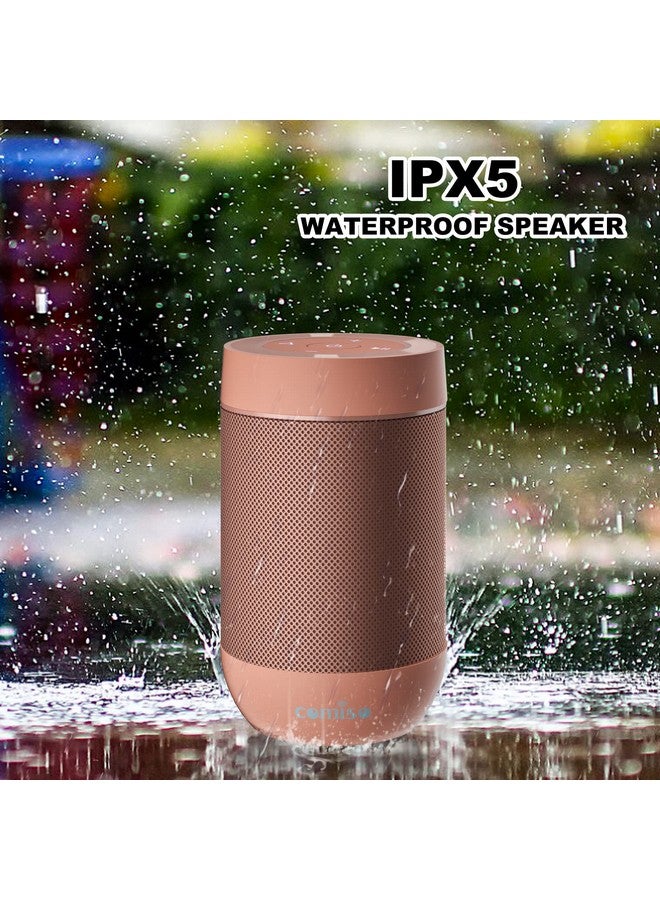 comiso Portable Bluetooth Speaker Waterproof Small Wireless Shower Speaker Ipx5 360 Hd Loud Sound Stereo Pairing 12H Playtime Mini Pocket Size Built In Mic Support Tf Card For Travel Outdoors - Image 4