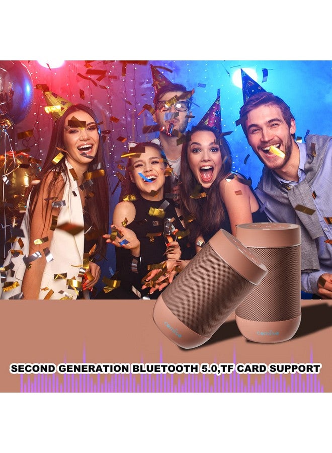 comiso Portable Bluetooth Speaker Waterproof Small Wireless Shower Speaker Ipx5 360 Hd Loud Sound Stereo Pairing 12H Playtime Mini Pocket Size Built In Mic Support Tf Card For Travel Outdoors - Image 3