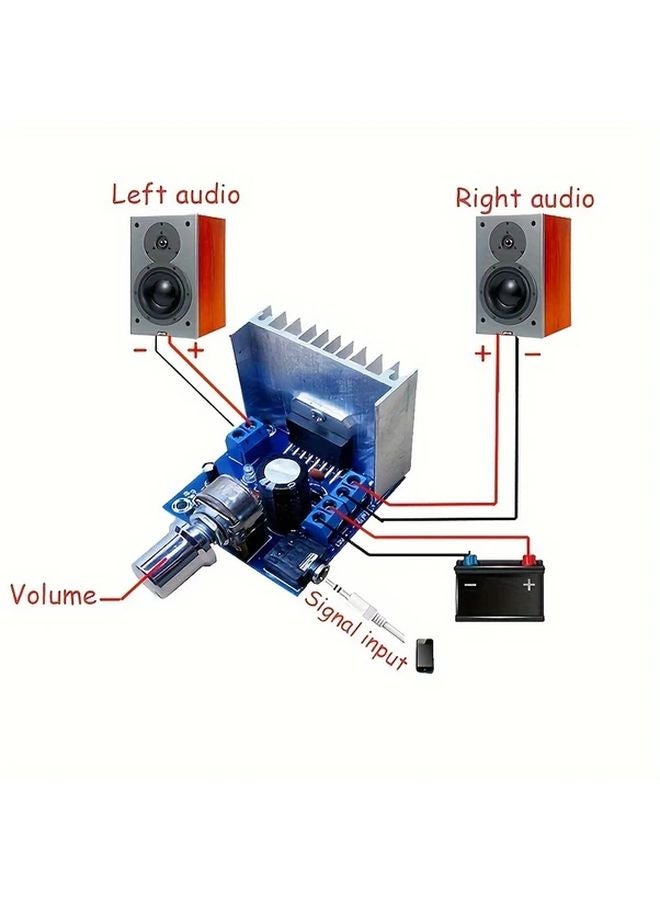 TDA7297 Dual Channel Stereo Amplifier Board 15W 15W Power AC DC 12V DIY Audio - Image 4