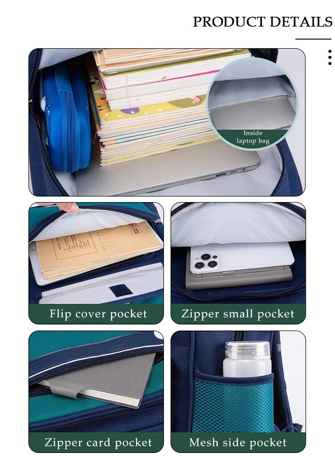 DUNISO Boy's School Backpack Waterproof Book Bag with Compartments for Teen Boy Kid Students Elementary School Kids' School Bag with Large Capacity - Image 4