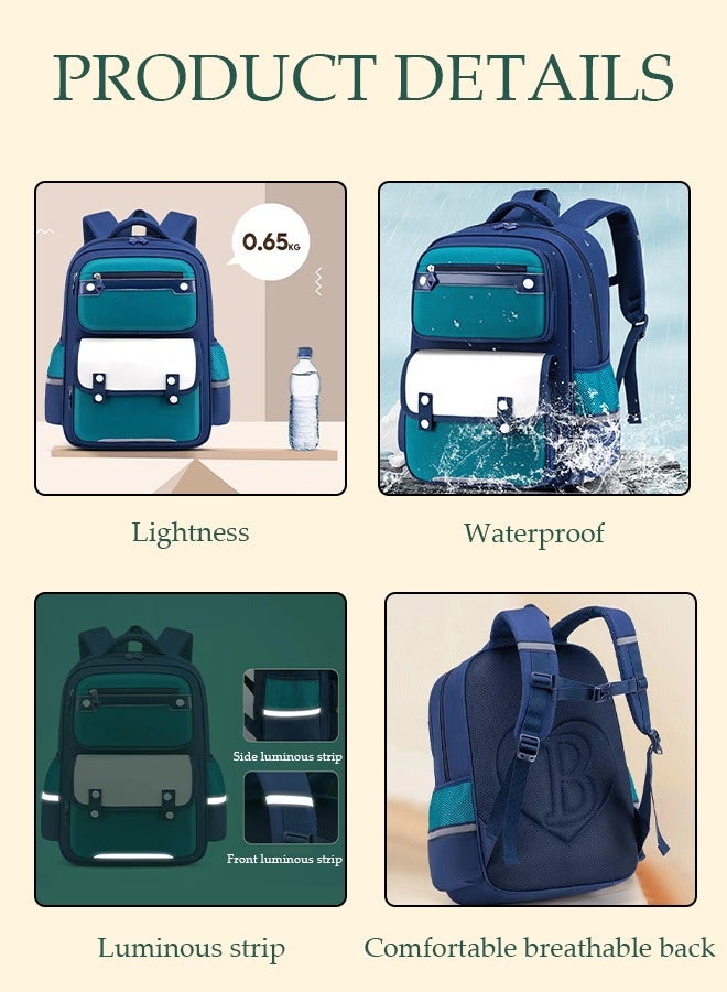DUNISO Boy's School Backpack Waterproof Book Bag with Compartments for Teen Boy Kid Students Elementary School Kids' School Bag with Large Capacity - Image 3