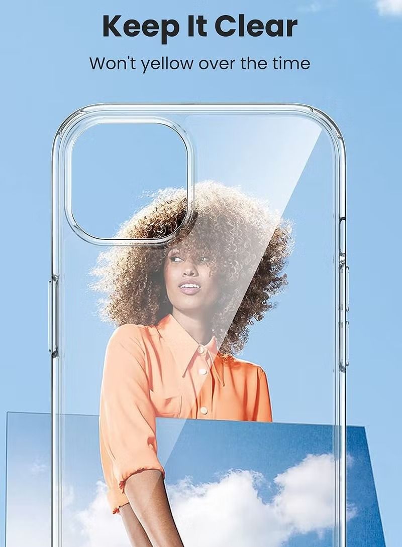 إيف جراب واقٍ لهاتف iPhone 14 جراب شفاف من مادة البولي يوريثان الناعم المقاوم للخدش ومقاوم للخدش ومضاد للسقوط غطاء جراب كريستال رفيع رفيع متوافق مع iPhone 14 6.1 بوصة - Image 1