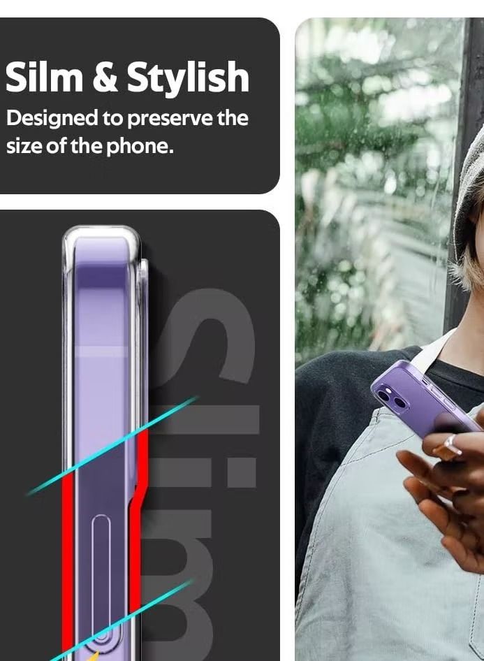 إيف جراب واقٍ لهاتف iPhone 14 جراب شفاف من مادة البولي يوريثان الناعم المقاوم للخدش ومقاوم للخدش ومضاد للسقوط غطاء جراب كريستال رفيع رفيع متوافق مع iPhone 14 6.1 بوصة - Image 2