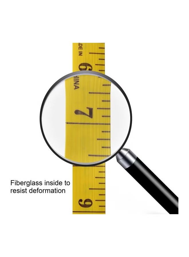 Salux Double Scale Tailor Tape Yellow/Black 3meter - Image 3