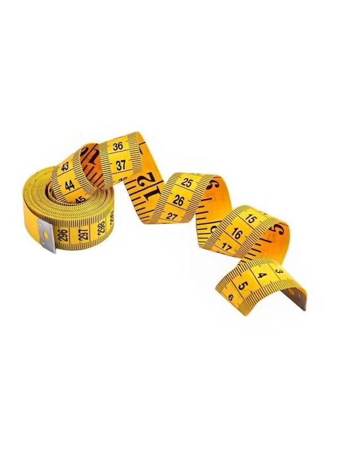 Salux Double Scale Tailor Tape Yellow/Black 3meter - Image 4