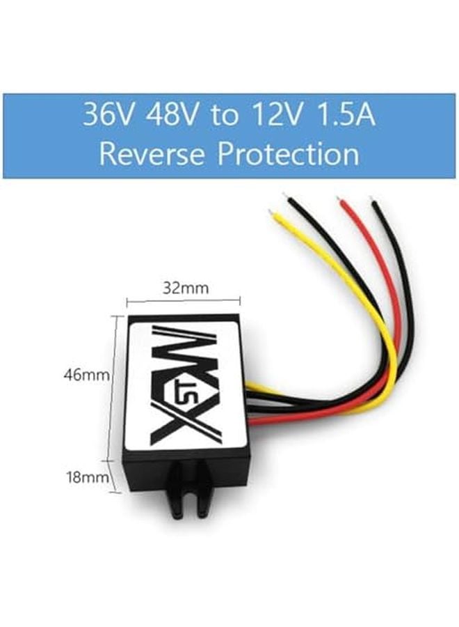 36V 48V to 12V DC Step Down Converter Module 1A 1 5A 2A 12W 24W 1 5A Reverse - Image 3