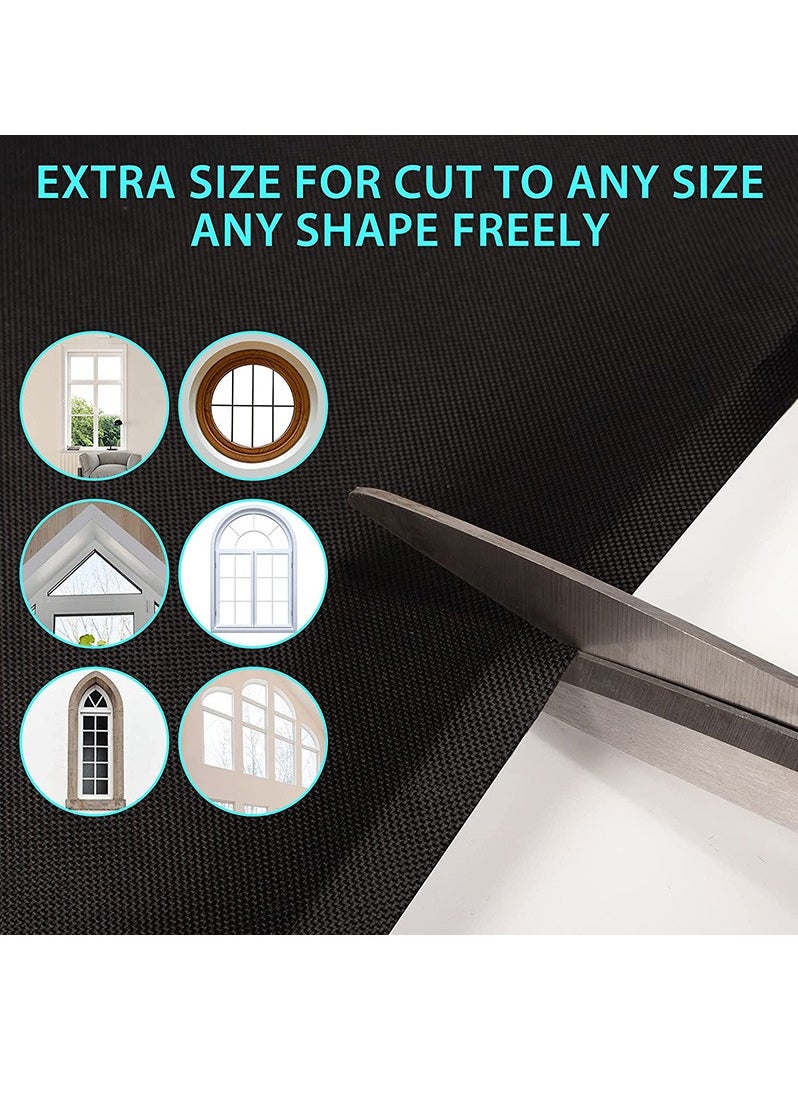 Alruht Portable Blackout Curtains with Self Adhesive Tape, DIY Blackout Curtains for Bedroom, Living Room, Bathroom and Attic, 300*145cm  - Image 2