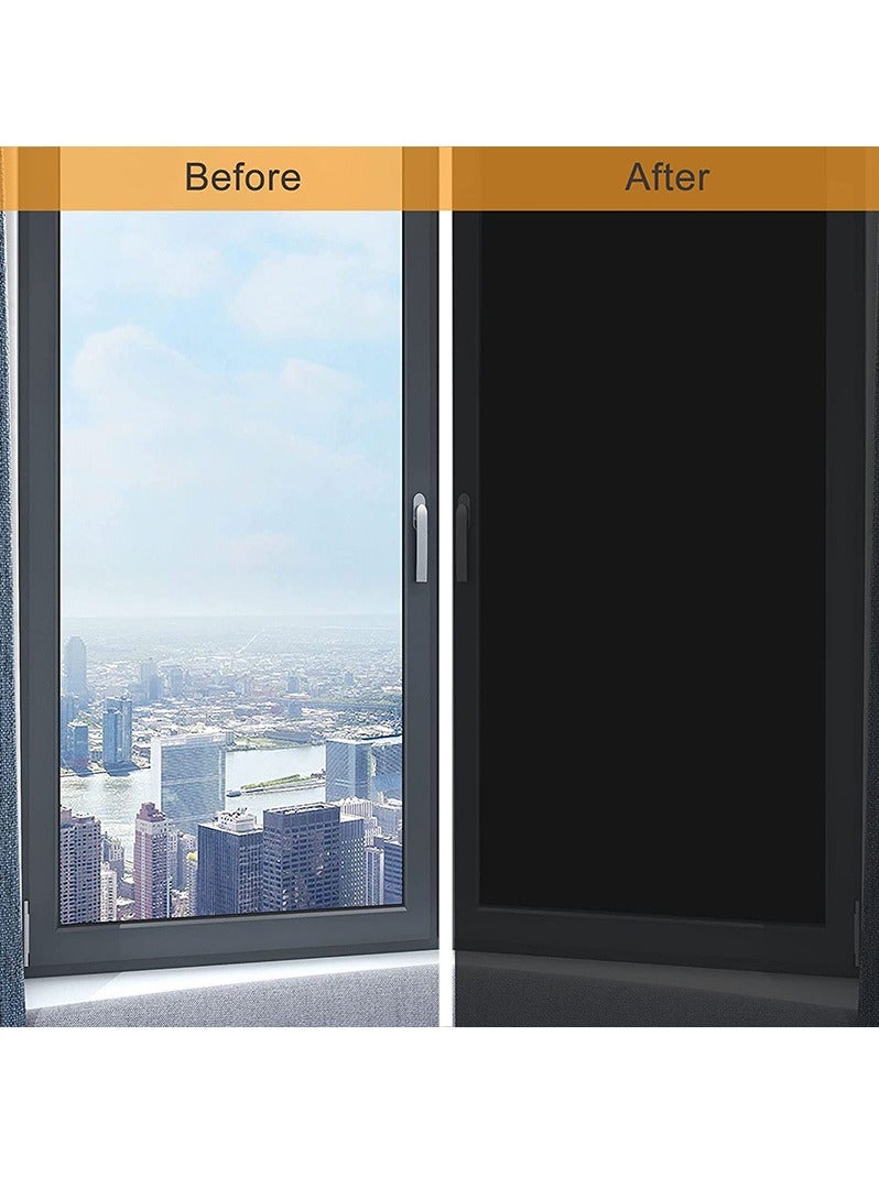 Portable Blackout Curtains with Self Adhesive Tape, DIY Blackout Curtains for Bedroom, Living Room, Bathroom and Attic, 300*145cm