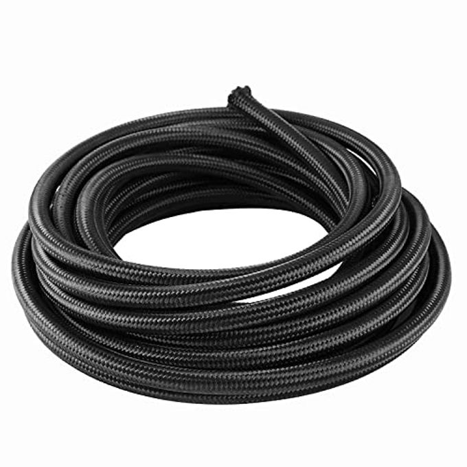 Byredio 6AN Fuel Line 6AN Transmission Cooler Hose 20FT 500 PSI High Pressure Marine Braided Fuel Injection Hose For Oil, Gas, Fuel, Diesel, Hydraulic - Image 4