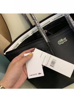 LACOSTE Lacoste Women's Concept Fashion Versatile Small Zipper Handbag Shoulder Bag black  - Image 2