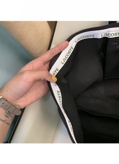 LACOSTE Lacoste Women's Concept Fashion Versatile Small Zipper Handbag Shoulder Bag black  - Image 5