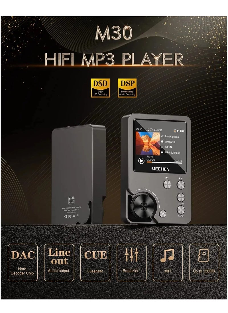 EVEREEN High Quality Lossless MP3 Player MECHEN M30 HiFi With 64GB 128GB Memory Card Support (128G)  - Image 2