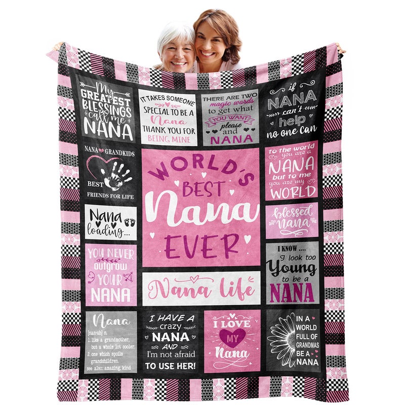 kituzol kituzol Nana Gifts Blanket 50?60? Gifts for Nana  Nana Blanket  Nana Birthday Gifts  Birthday Gift for Nana  Best Nana Ever Gifts  Nana Gifts from Grandkids  Grandma Gifts  Granny Gigi Mimi Gift 