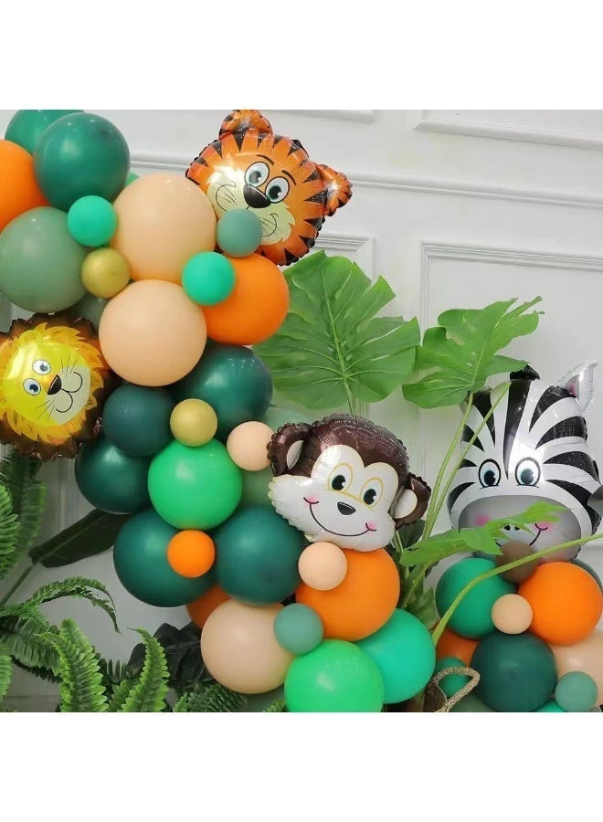 عالم البالونات مجموعة أقواس بالونات مزخرفة بتصميم حديقة حيوانات، 145 قطعة، مثالية لتزيين حفلات التخرج، وحفلات استقبال المولود، وحفلات الزفاف، وأعياد الميلاد، وحفلات توديع العزوبية، مناسبة للاستخدام الداخلي والخارجي - Image 3