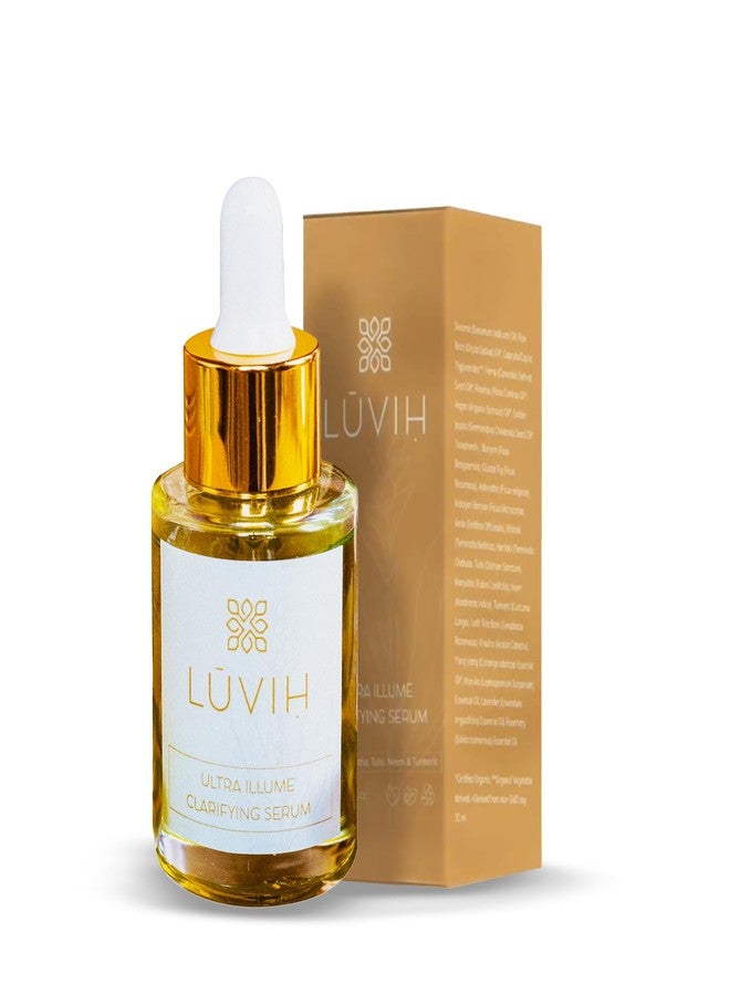 LUVIH Ultra Illume Dark Spot Remover & Clarifying Face Serum - Ayurvedic Acne Scar & Blemish Treatment for Women & Men - Natural Skincare for Acne-Prone, Uneven Skin - 30 mL - Image 1