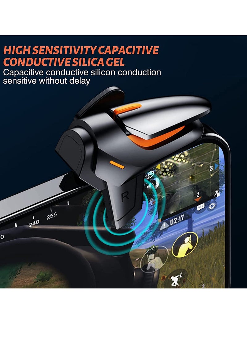 PUBG Mobile Game Controller Trigger for iOS Android Sensitive Aim and Shoot Black Pair - Image 2