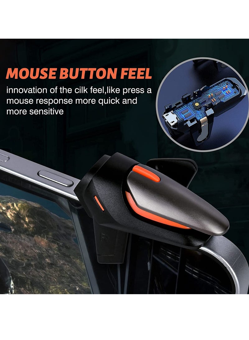 PUBG Mobile Game Controller Trigger for iOS Android Sensitive Aim and Shoot Black Pair - Image 3